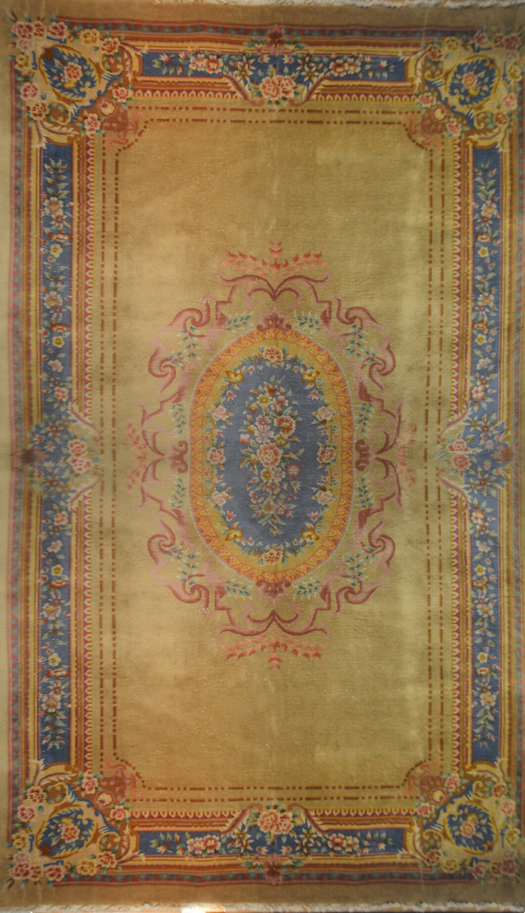 ラグ・カーペット vintage rug, 218 Aubusson Semi-Antique Aubusson Carpet, circa 1960 – Bashir Carpets