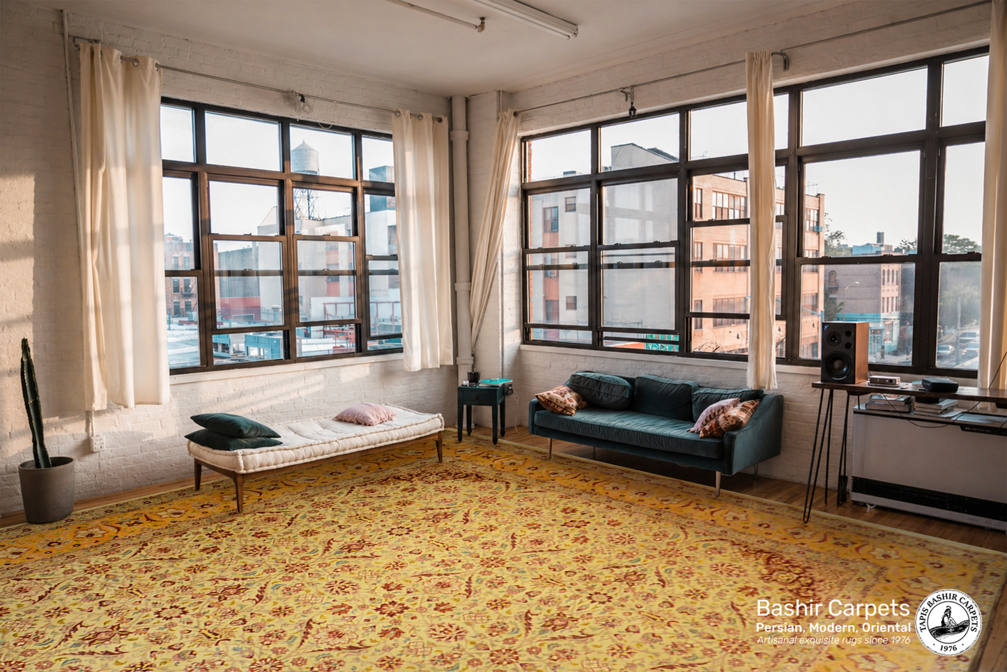 Millefleurs - Quarter Moon Silk Carpet