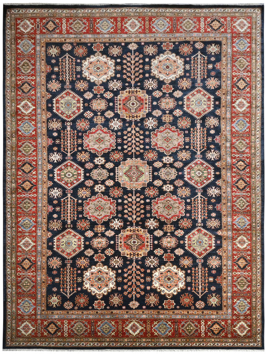 Tapis kazakh | 10'7" x 7'11" | Décoration intérieure | Tapis en laine noué à la main