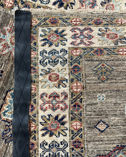 Kazakh Runner Carpet | 11'4" x 2'8" | Home Decor | Wool Rug