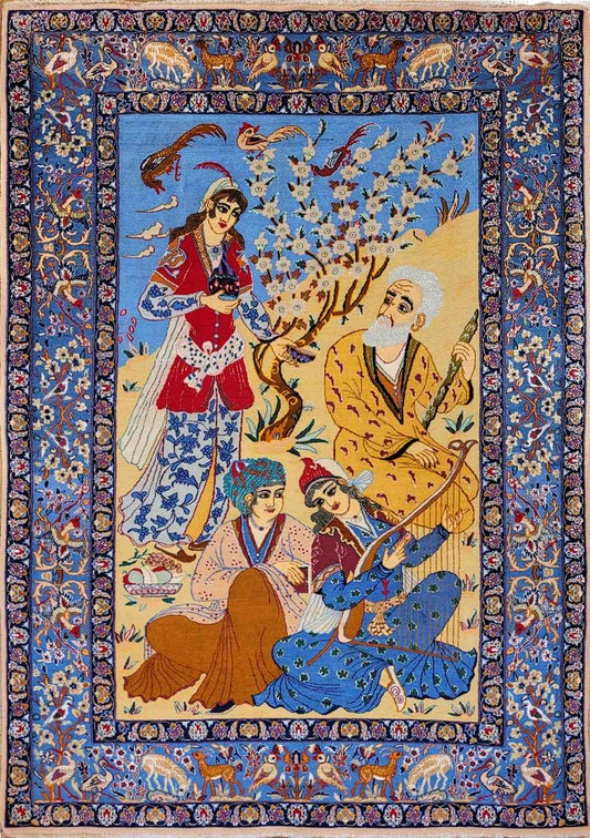 Ispahan Semi-antique Omar Khayyam, vers 1950