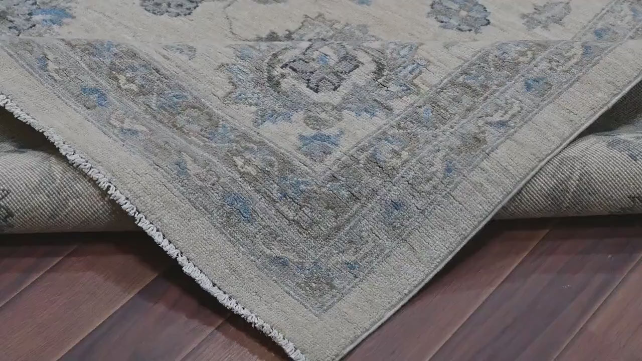 Faryab Wool Carpet | 11'7'' x 9'4'' | Home Decor | Hand-knotted Area Rug