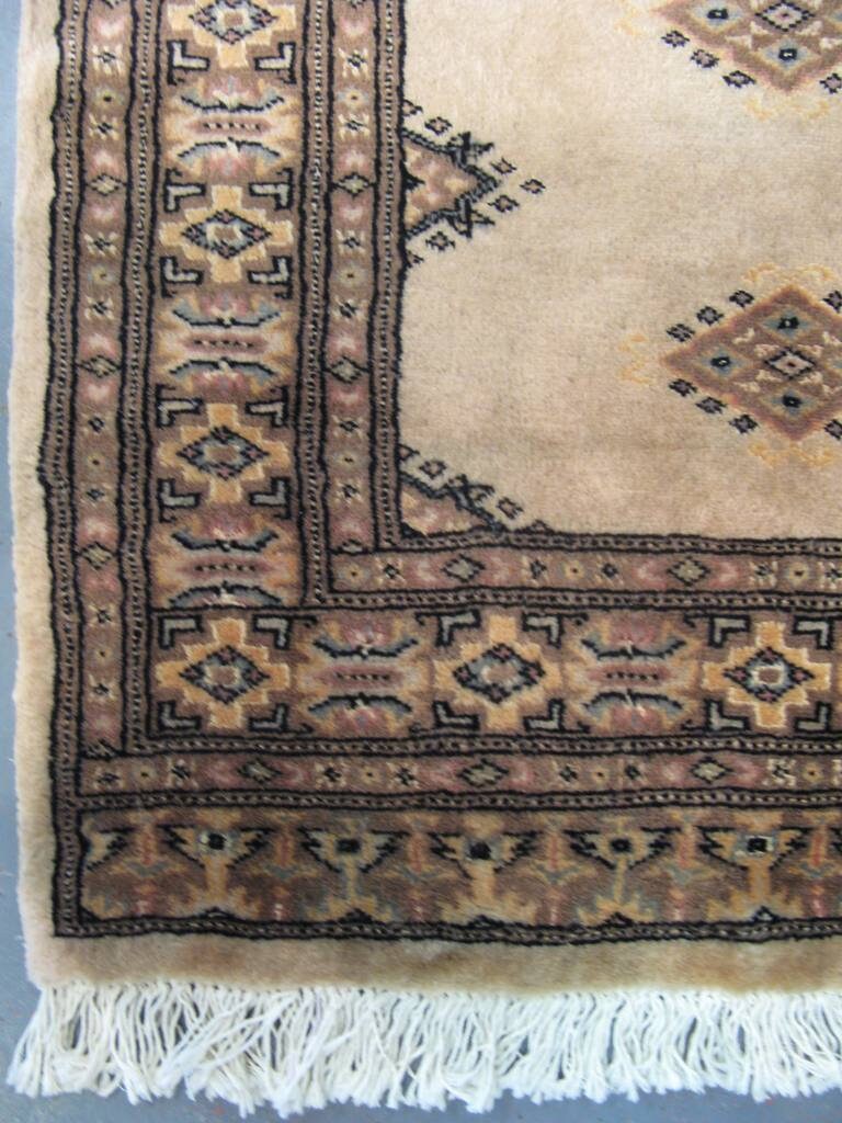 Bokhara Wool Runner Rug | 9'11" x 2'7" | Genuine Hand-Knotted Carpet | New Area Rug