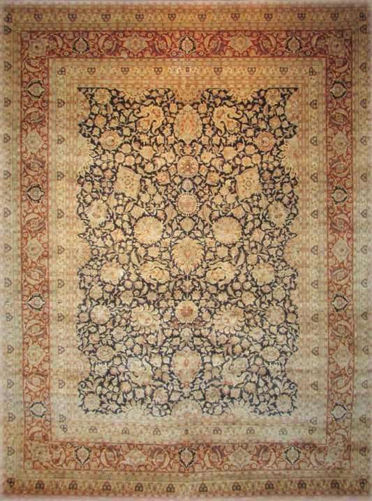 Kum Silk Carpet | 10'8" x 8'1" | Home Decor | Hand-Knotted Area Rug