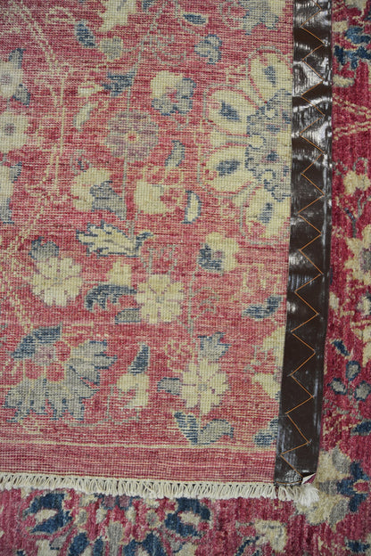 Kabul Lotus Carpet | 12'1" x 9'1" | Genuine Hand-knotted | New Pink Area Rug