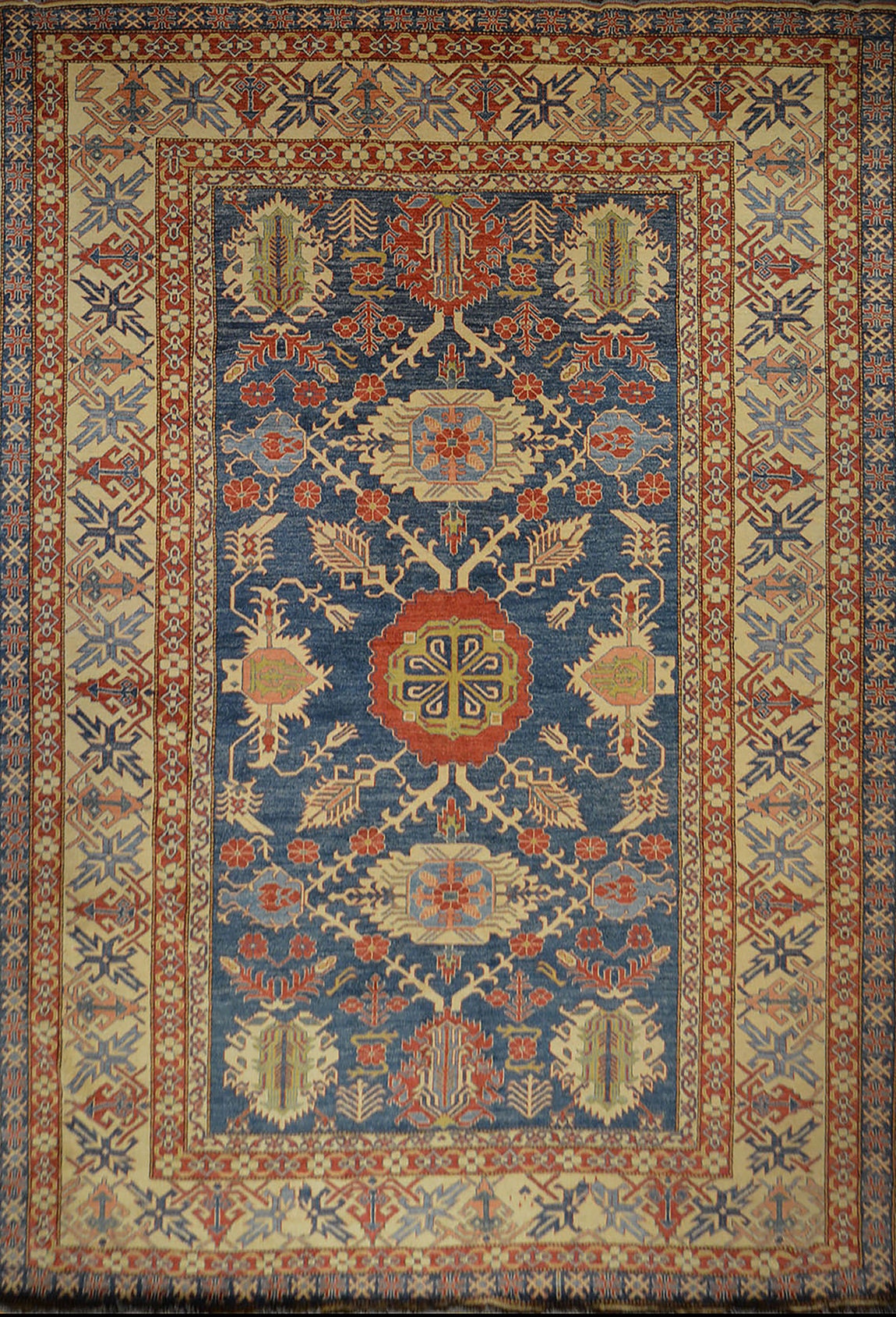 Caucasian Carpet | 14'1" x 9'6" | Home Decor | Hand-knotted Area Rug