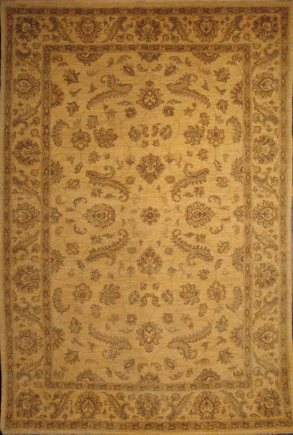 Faryab Lotus Carpet | 8'8" x 6' | Home Decor | Hand-knotted Wool Area Rug