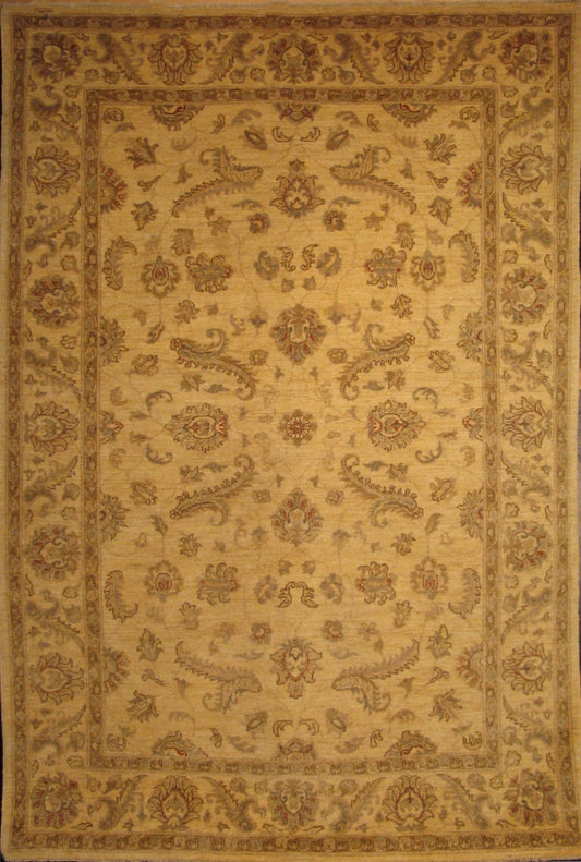 Faryab Lotus Carpet | 8'8" x 6' | Home Decor | Hand-knotted Wool Area Rug