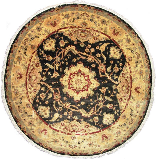 Paktia Carpet | 8'1" x 7'11" | Home Decor | Hand-Knotted Round Area Rug