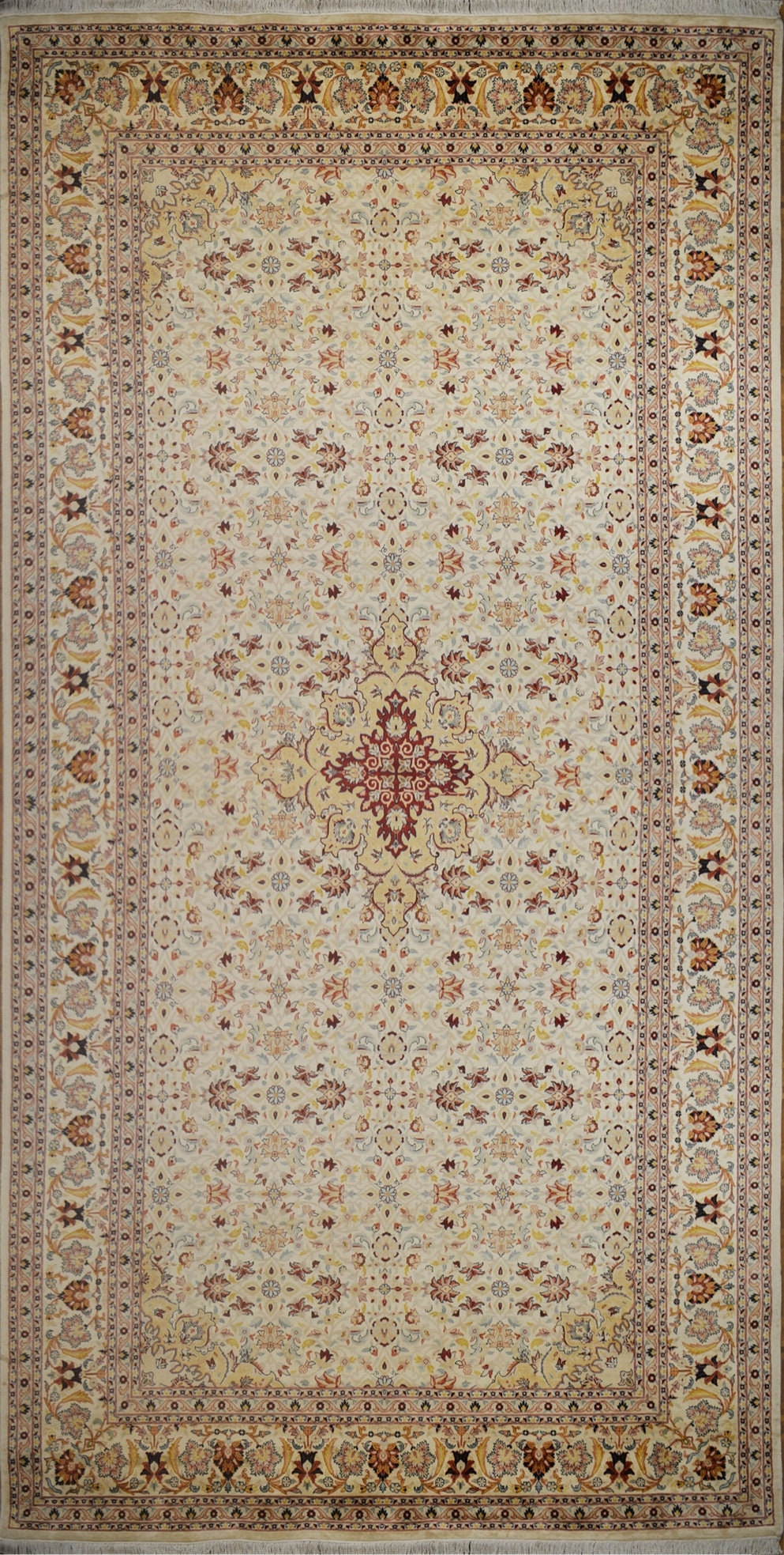 Ghoum Silk Carpet | 18'6" x 9'1" | Home Decor | Hand-Knotted Area Rug