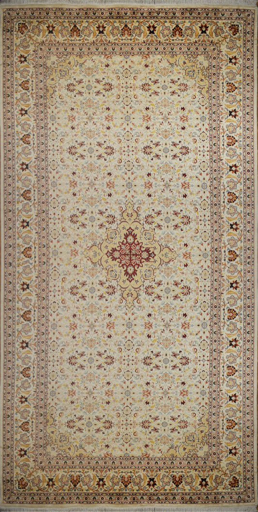 Ghoum Silk Carpet | 18'6" x 9'1" | Home Decor | Hand-Knotted Area Rug