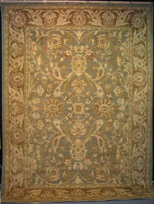 Lotus Ishtar Carpet | 11'10" x 8'11" | Home Decor | Hand-knotted Wool Area Rug
