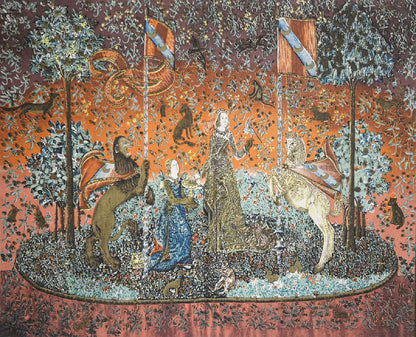 Dame à la licorne | 3'3" x 2'8" | Home Decor | Tapestry