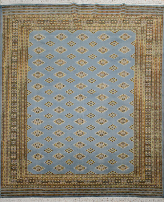 Fine Bokhara Wool Rug | 8'2" x 6'8" | Genuine Hand-knotted Wool Area Rug