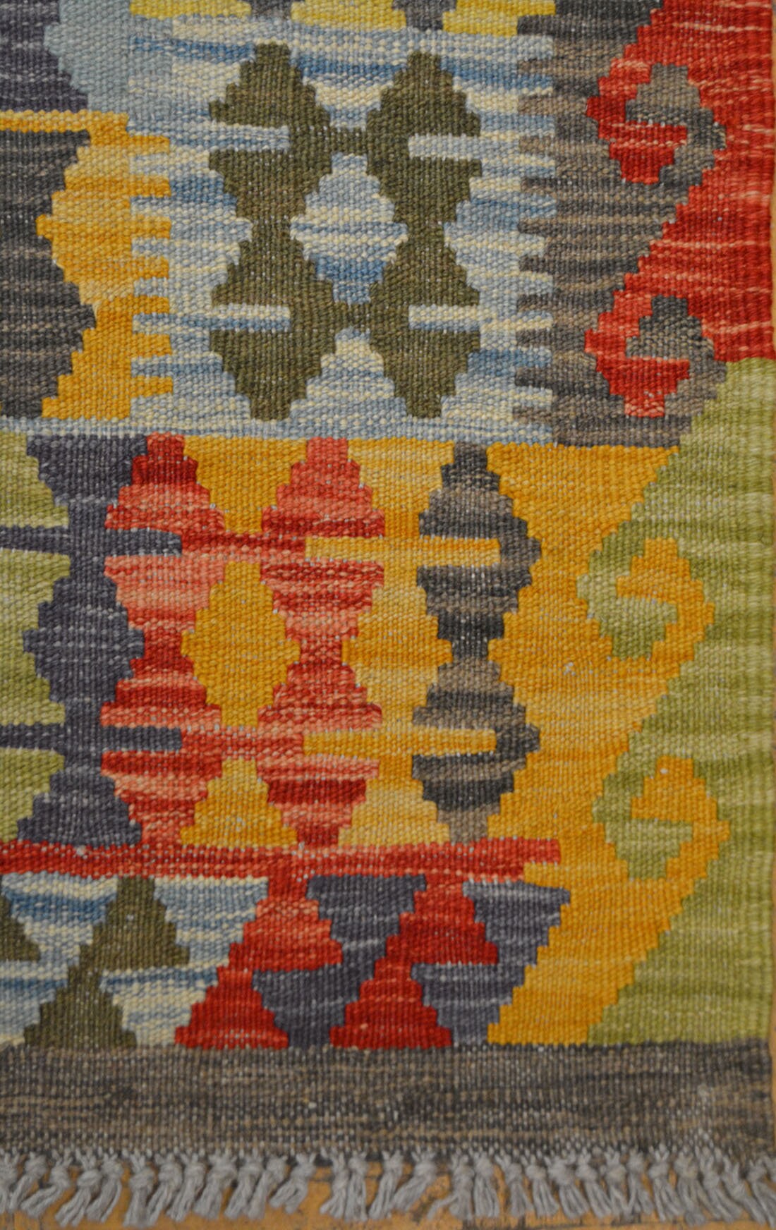 Kilim Navajo Carpet | 16'7" x 10'5" | Home Decor | Hand-Woven Flatweave Rug