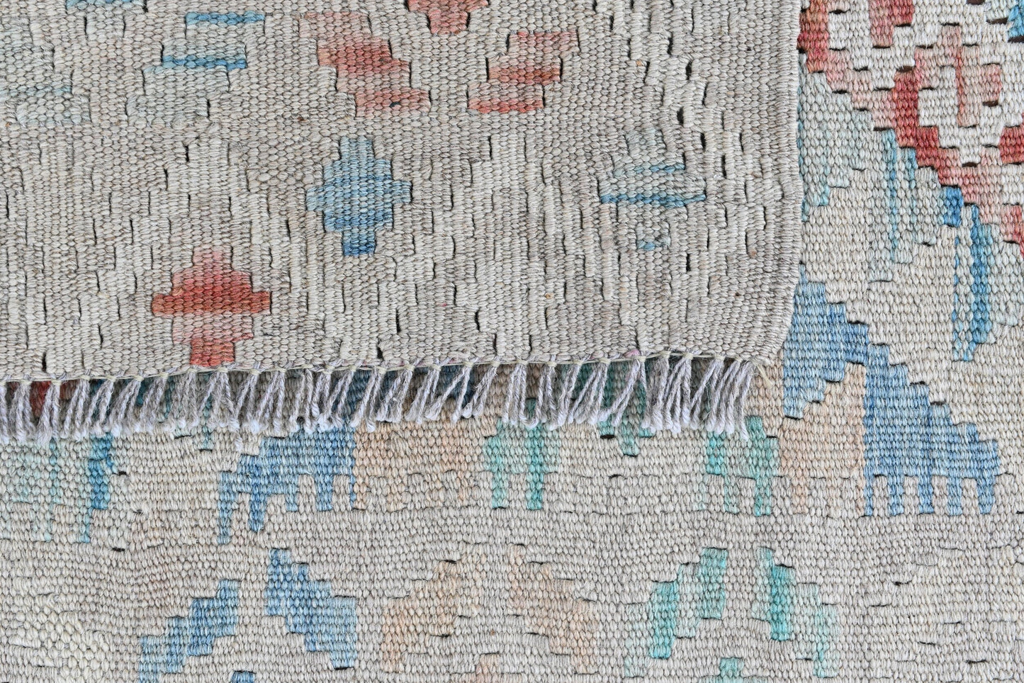 Wool Kilim | 3'7" x 2'8" | Home Decor | Hand-Woven Flatweave Rug