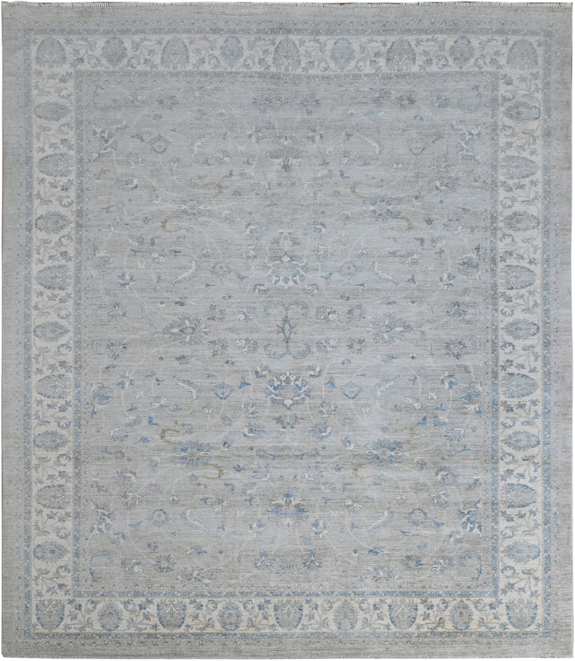 Farah Wool Carpet | 12' x 9'3'' | Large Rug | Genuine Hand-knotted Area Rug