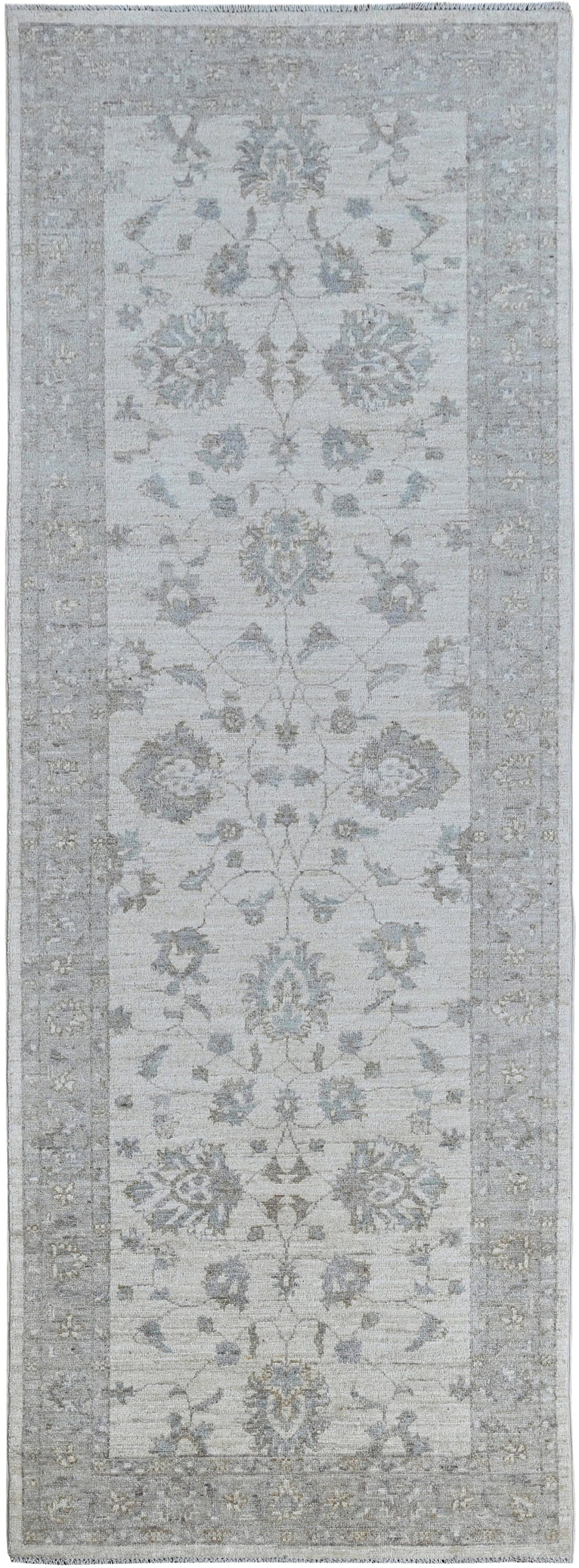 Faryab Runner Rug | 9'2" x 2'11" | Genuine Hand-Knotted Carpet | New Area Rug