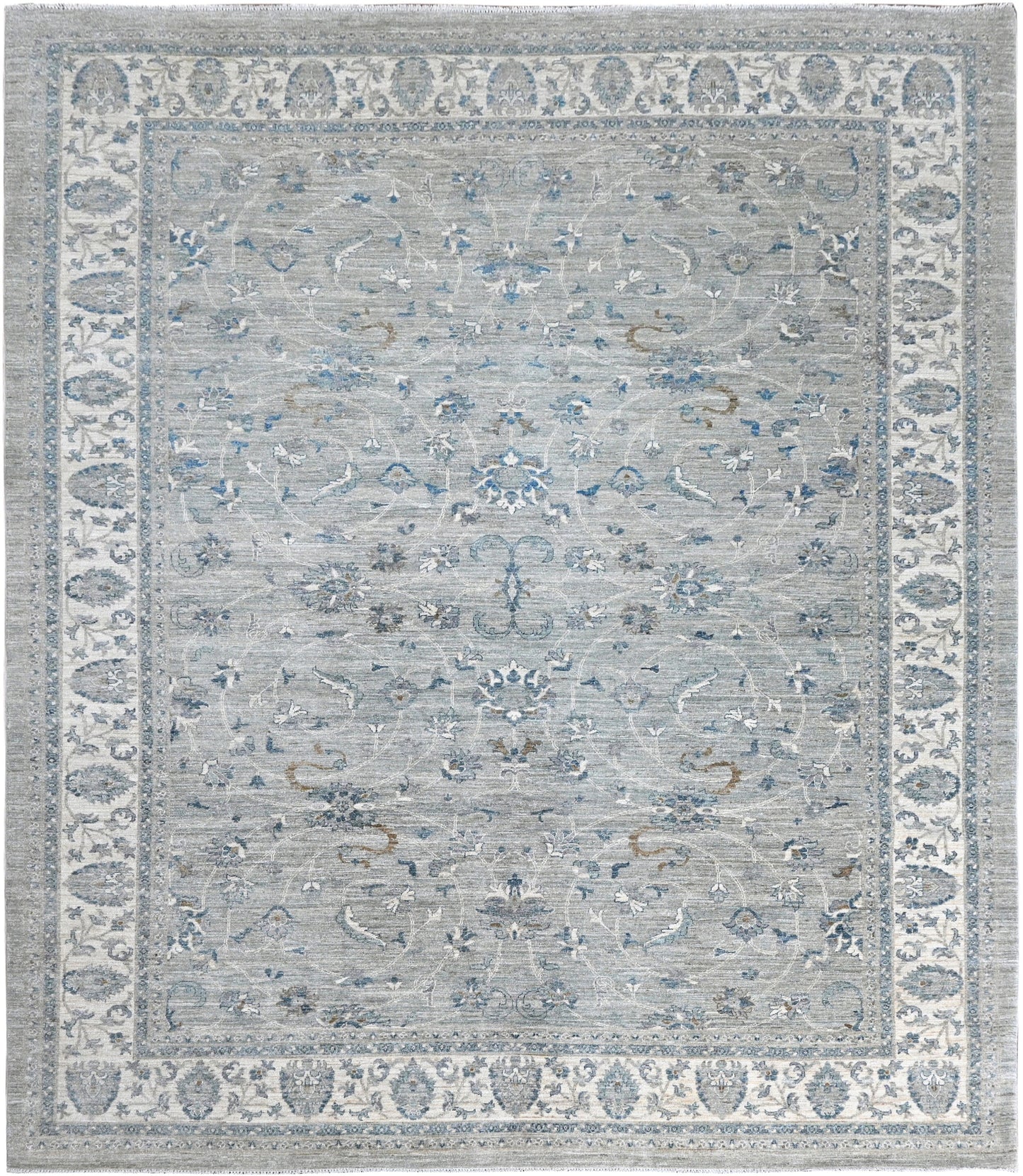 Farah Wool Carpet | 12' x 9'3'' | Large Rug | Genuine Hand-knotted Area Rug