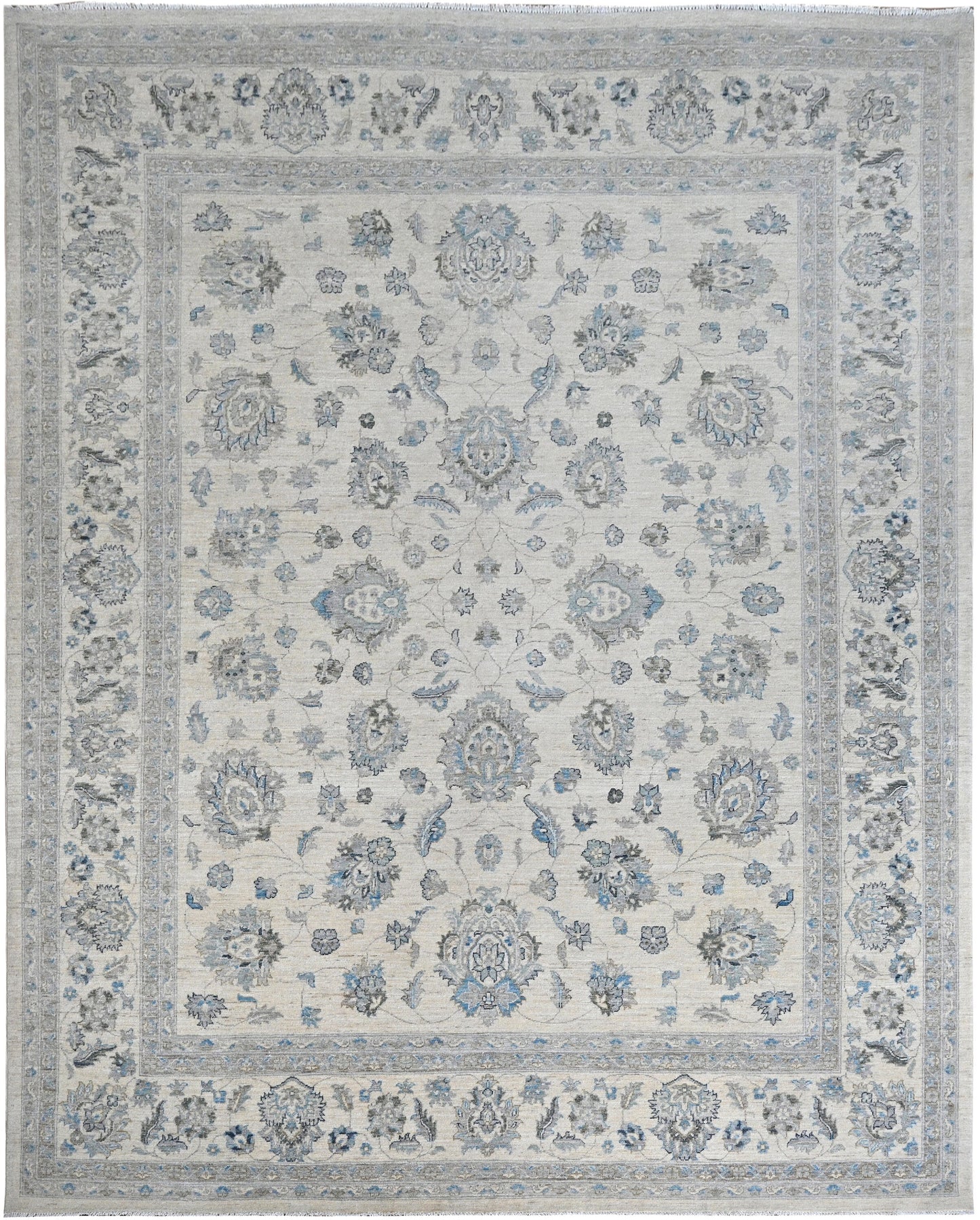 Faryab Wool Carpet | 11'7'' x 9'4'' | Home Decor | Hand-knotted Area Rug