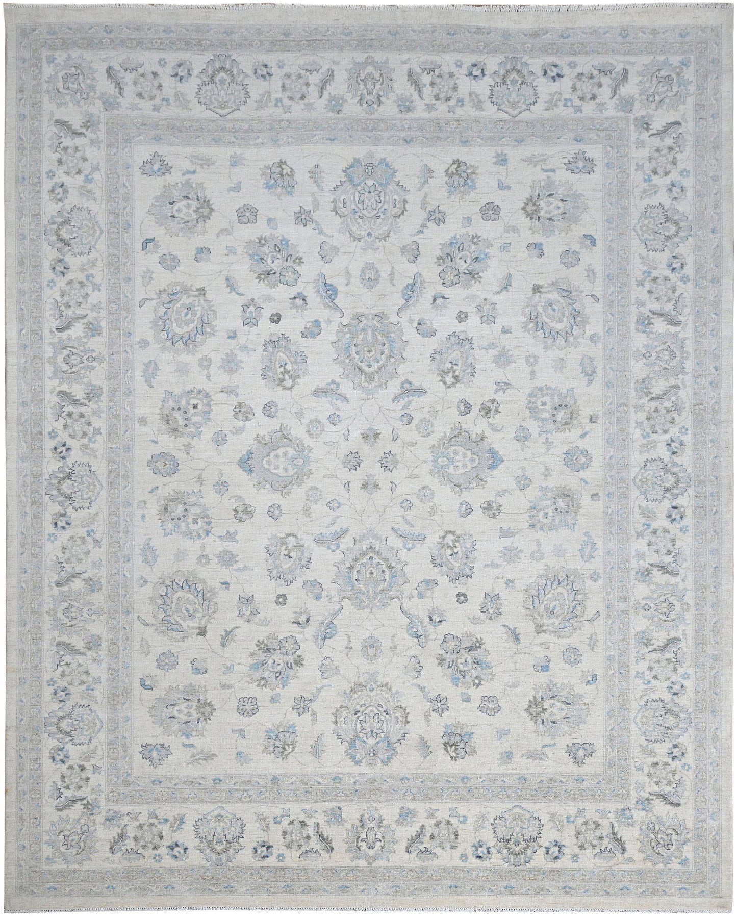 Faryab Wool Carpet | 11'7'' x 9'4'' | Home Decor | Hand-knotted Area Rug