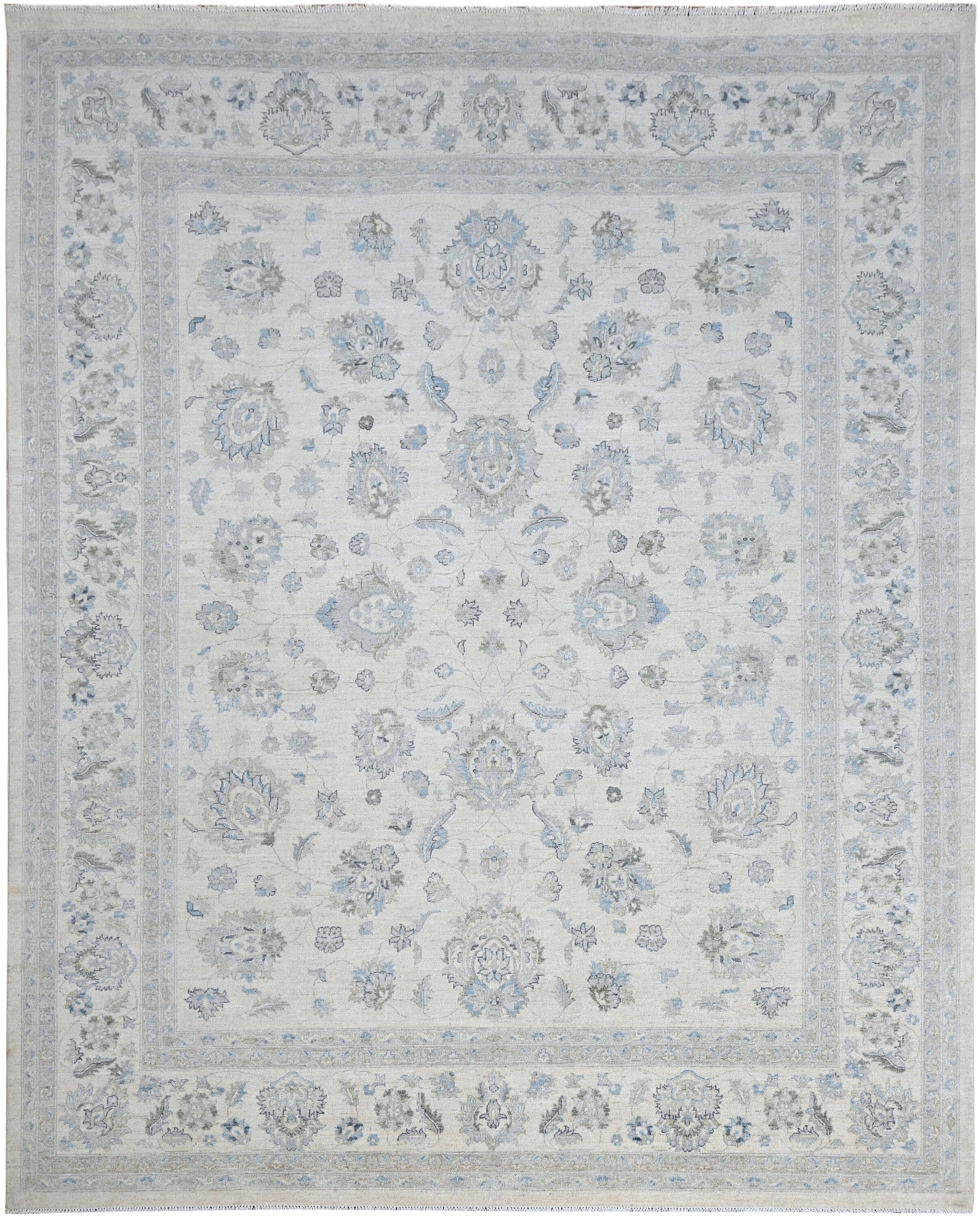 Faryab Wool Carpet | 11'7'' x 9'4'' | Home Decor | Hand-knotted Area Rug