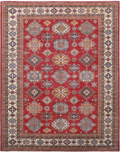 Kazakh Wool Carpet | 11'10" x 9'2" | Home Decor | Hand-Knotted Rug