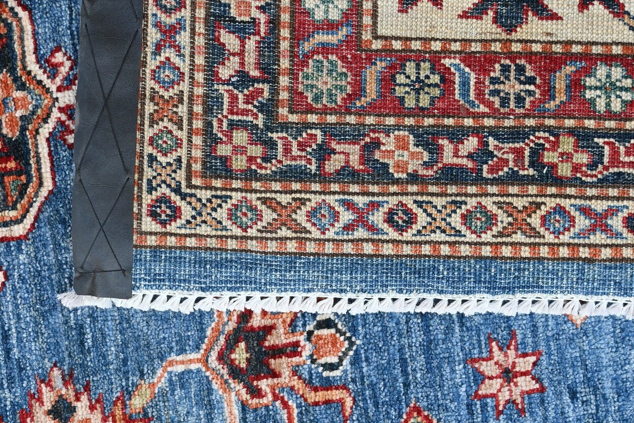 Kazakh Wool Carpet | 10' x 7'11" | Home Decor | Hand-Knotted Rug