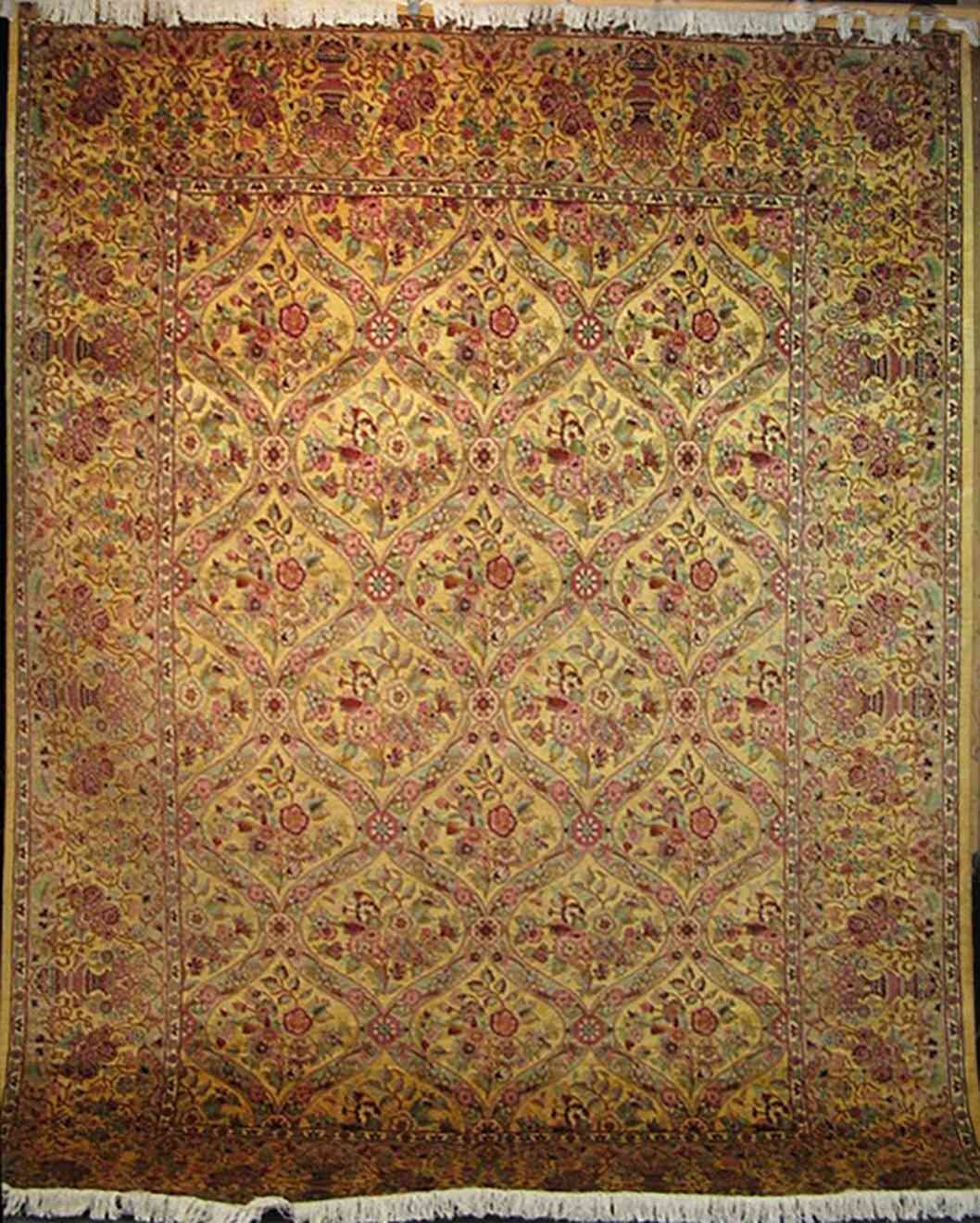 Savonnerie Silk and Wool Carpet | 12'4" x 9'2" | Home Decor | Hand-Knotted Area Rug