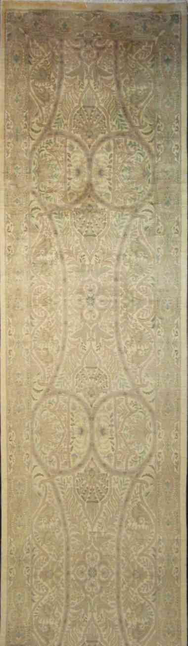 William Morris Runner Rug | 12' x 2'6" | Genuine Hand-knotted Rug | New Area Rug