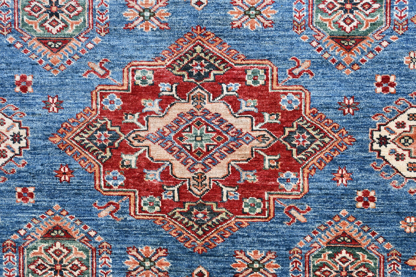 Kazakh Wool Carpet | 10' x 7'11" | Home Decor | Hand-Knotted Rug