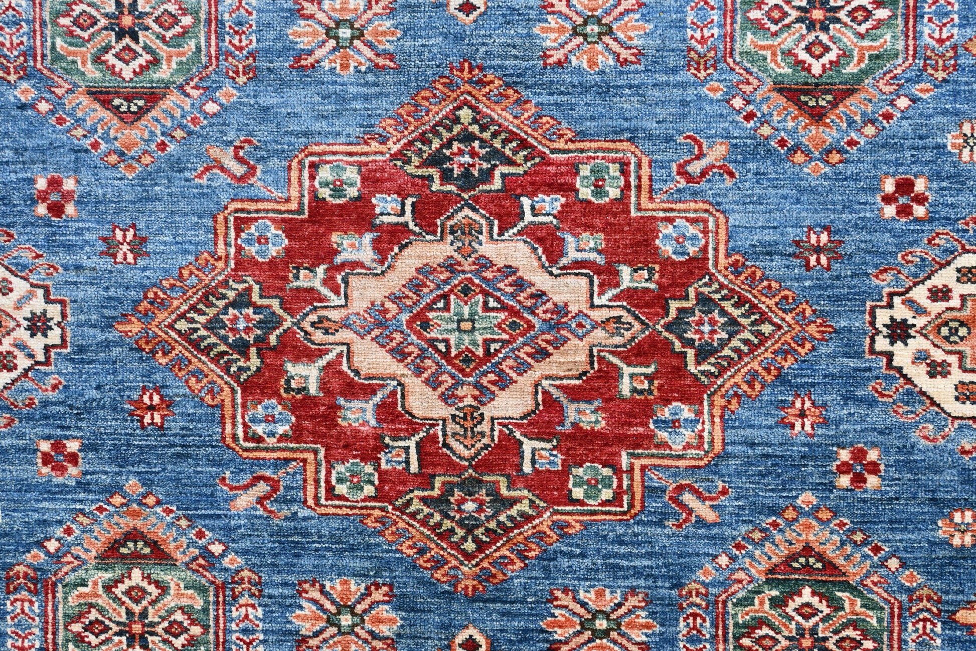 Kazakh Wool Carpet | 10' x 7'11" | Home Decor | Hand-Knotted Rug