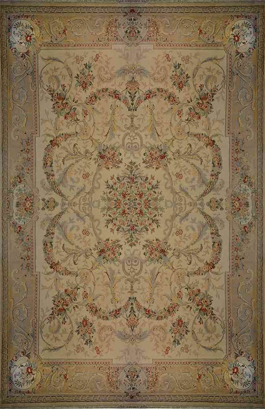 Savonnerie Carpet | 18'8" x 12'1" | Genuine Hand-knotted | New Area Rug