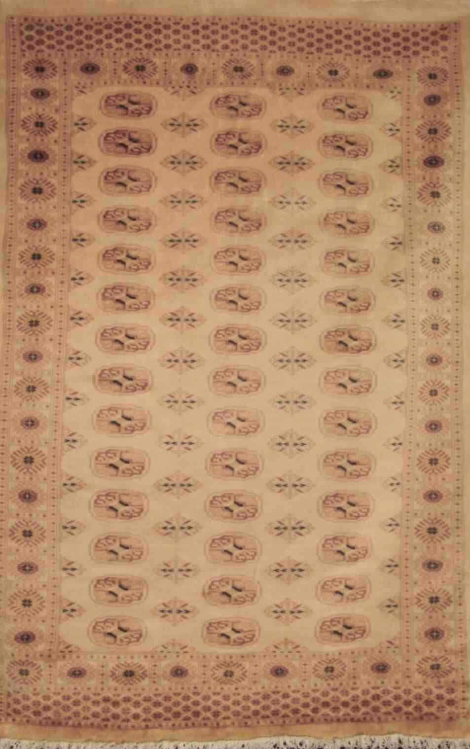 Tekke Bokhara Carpet | 7'10" x 5'1" | Genuine Hand-knotted Wool Area Rug