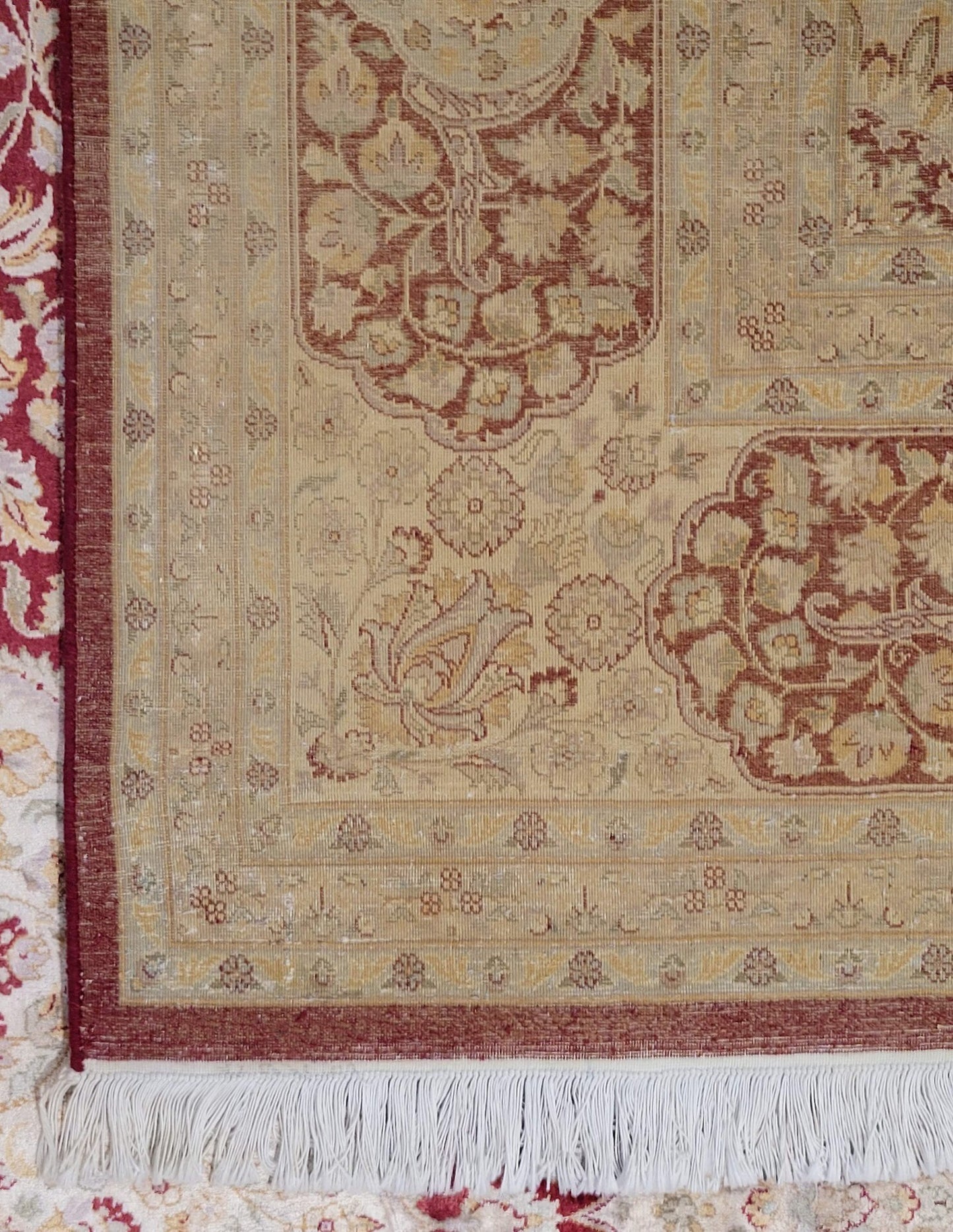 Hispahan Nagshe | 12'3" x 9'2" | Brand New Silk Carpet | Hand-Knotted Area Rug