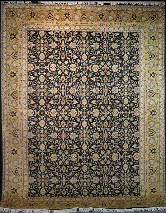 Tauris Millefleurs Silk Carpet | 12'2" x 8'10" | Brand New Silk Carpet | Hand-Knotted Area Rug