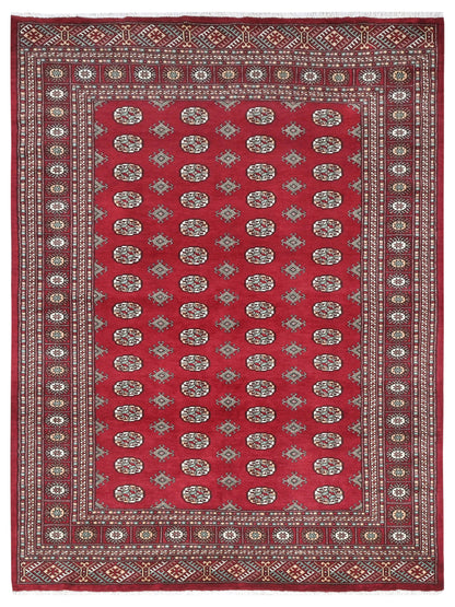 Bokhara Wool Rug | 9'5" x 6'6" | Home Decor | Hand-Knotted Area Rug