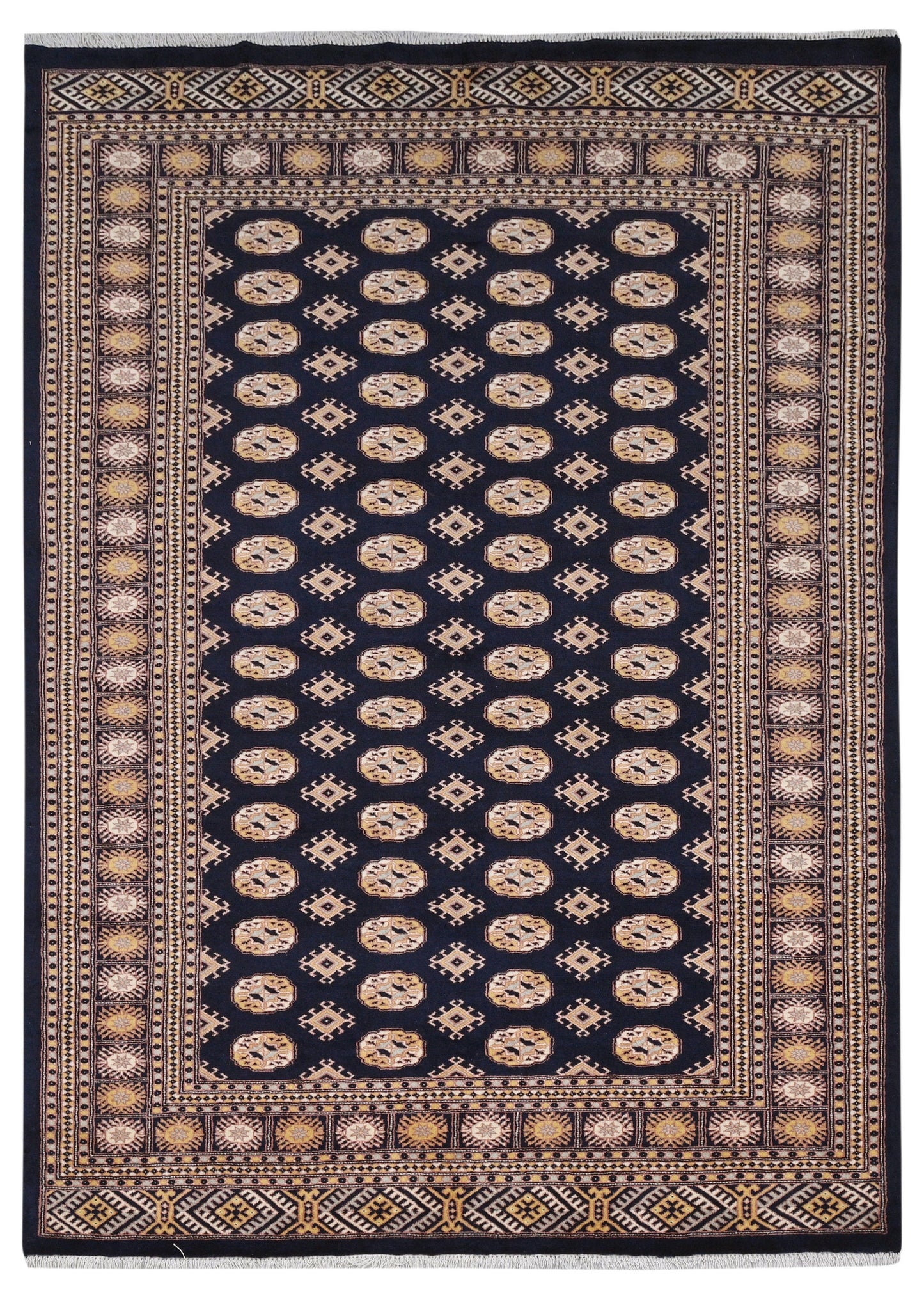 Bokhara Wool Rug | 9'7" x 6'4" | Home Decor | Hand-Knotted Area Rug