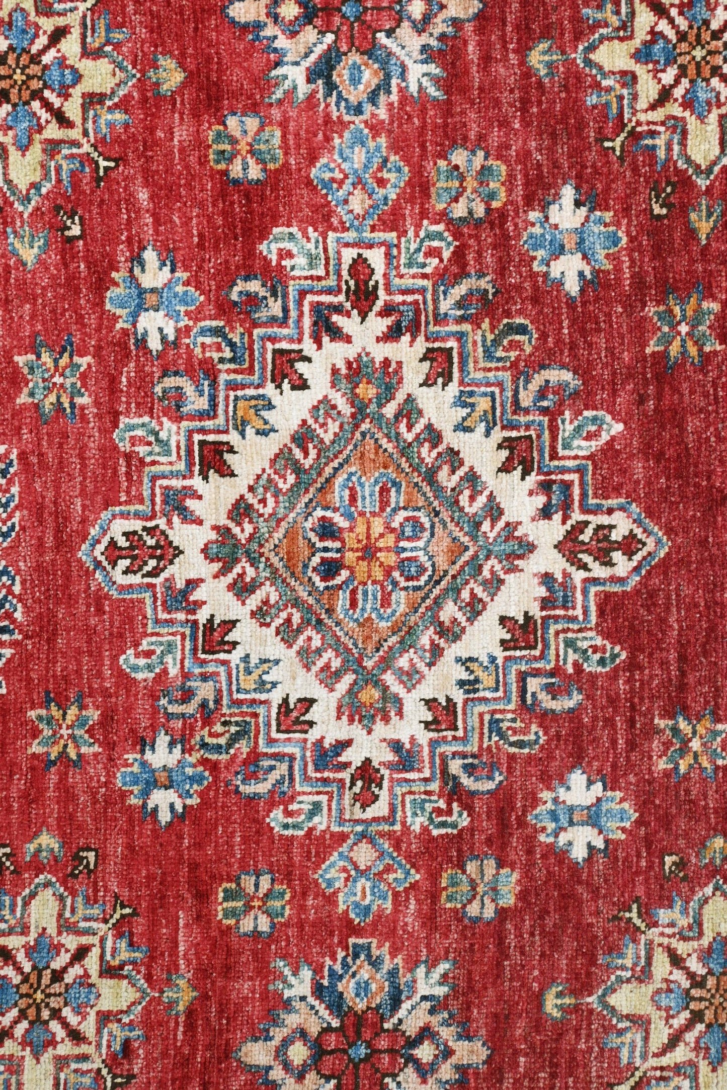 Kazakh Wool Carpet | 8'5" x 5' | Home Decor | Hand-Knotted Rug