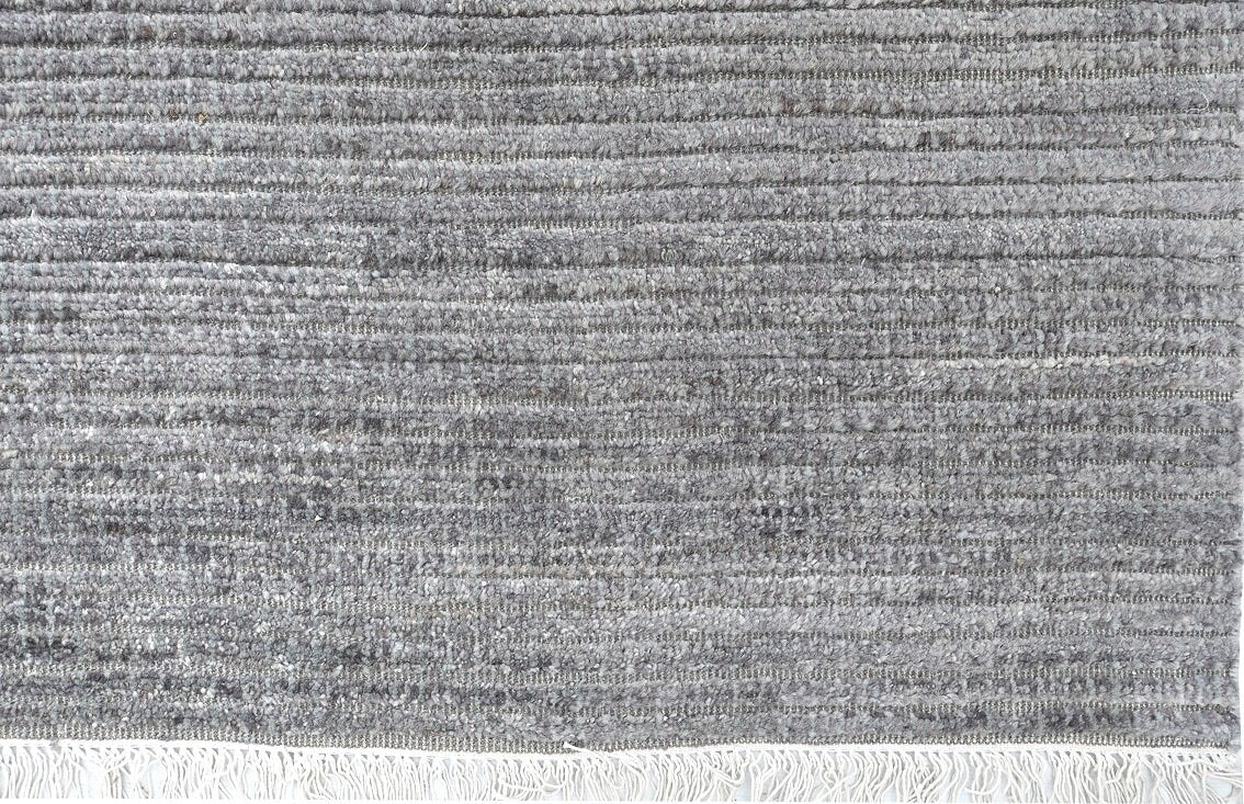 Gray Wool Rug | 13'4" x 11' | Home Decor | Hand-Knotted Area Rug