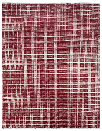 Modern Wool Rug | 9' x 6'1" | Home Decor | Hand-Knotted Area Rug