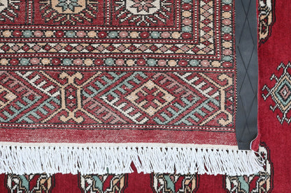 Bokhara Wool Rug | 9'5" x 6'6" | Home Decor | Hand-Knotted Area Rug