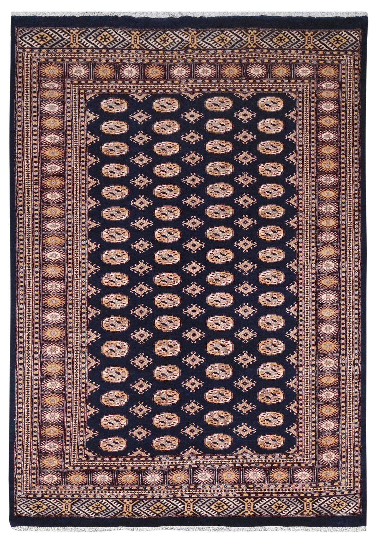 Bokhara Wool Rug | 9'3" x 6'2" | Home Decor | Hand-Knotted Area Rug