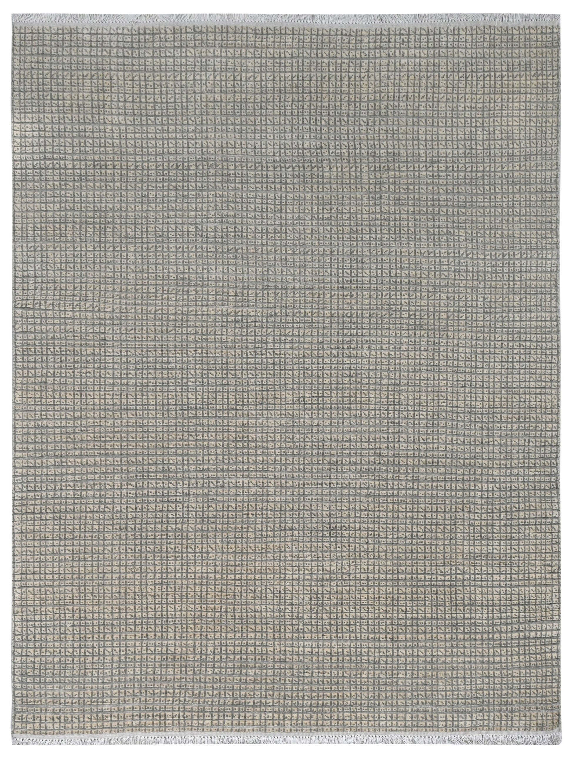 Modern Wool Rug | 9'2" x 6'1" | Home Decor | Hand-Knotted Area Rug