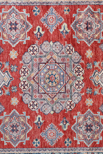 Kazakh Wool Carpet | 6'7" x 4'11" | Home Decor | Hand-Knotted Area Rug