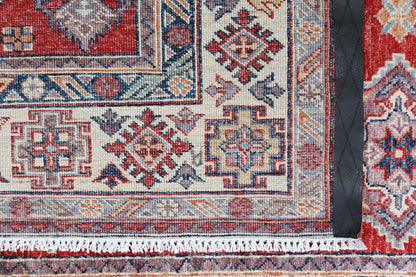 Kazakh Wool Carpet | 6'7" x 4'11" | Home Decor | Hand-Knotted Area Rug