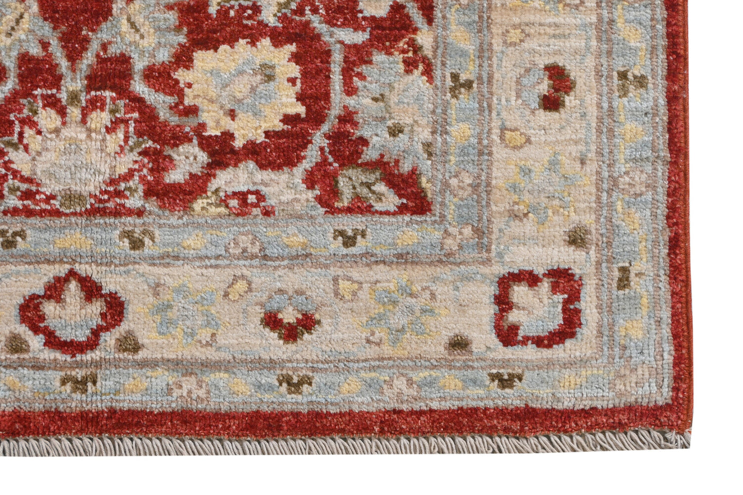 Paktia Lotus Vines Rug | 3'11''x 2'9'' | Home Decor | Red Wool Area Rug