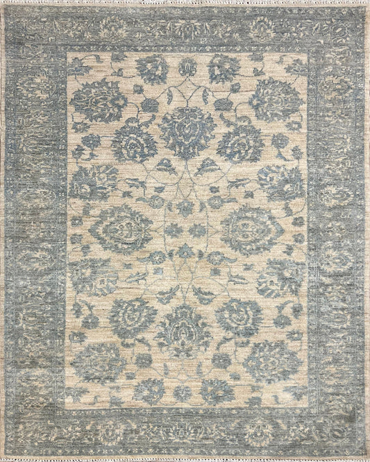 Asfari Lotus Garden Rug | 6' x 4'2" | Home Decor | Hand-knotted Area Rug