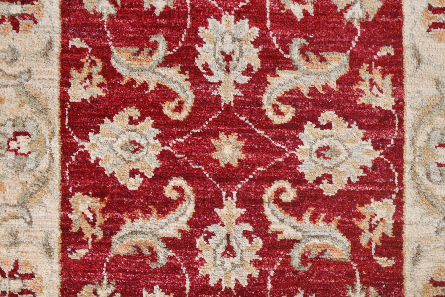 Paktia Lotus Vines Rug | 4'x 2'6'' | Home Decor | Red Wool Area Rug