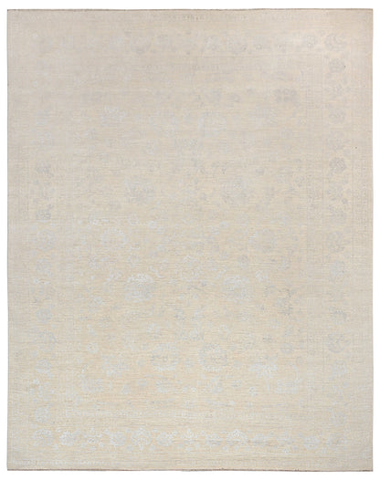 Resham Lotus Carpet | 11'7" x 8'11'' | Pure Wool Rug | Genuine Hand-knotted Area Rug